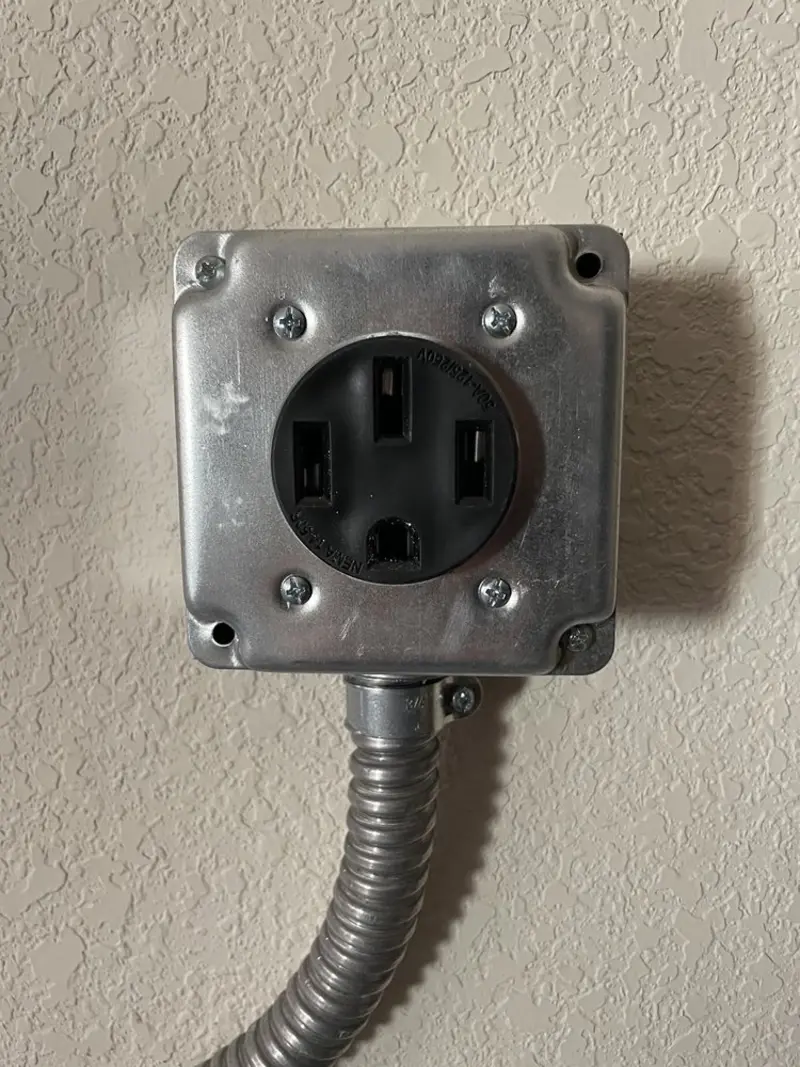 NEMA 14-50 outlet installed for Smart Home Electrical in Dakota Ridge